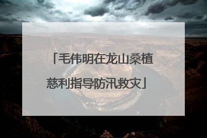 毛伟明在龙山桑植慈利指导防汛救灾