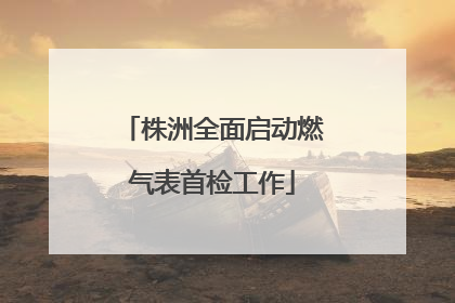 株洲全面启动燃气表首检工作