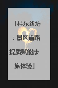 桂东新坊：景区道路提质赋能康旅体验