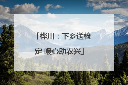 桦川：下乡送检定 暖心助农兴