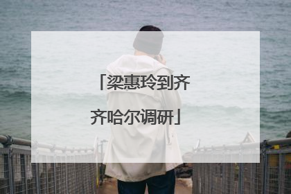 梁惠玲到齐齐哈尔调研
