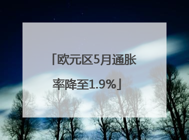 欧元区5月通胀率降至1.9%