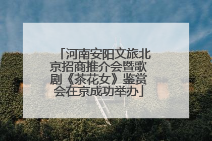 河南安阳文旅北京招商推介会暨歌剧《茶花女》鉴赏会在京成功举办