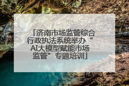 济南市场监管综合行政执法系统举办“AI大模型赋能市场监管”专题培训