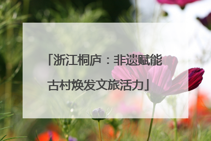 浙江桐庐：非遗赋能古村焕发文旅活力