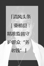 清风头条｜桑植县：精准监督守护群众“养老钱”