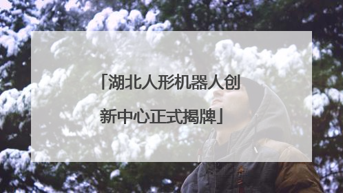湖北人形机器人创新中心正式揭牌