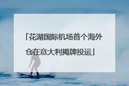 花湖国际机场首个海外仓在意大利揭牌投运