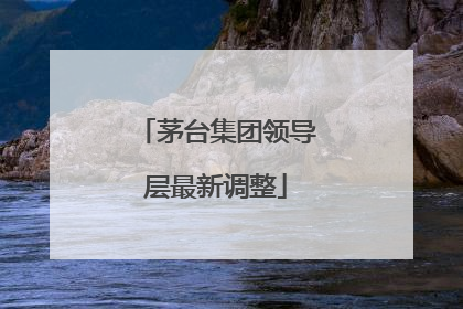 茅台集团领导层最新调整