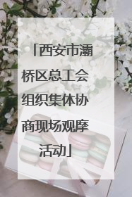 西安市灞桥区总工会组织集体协商现场观摩活动