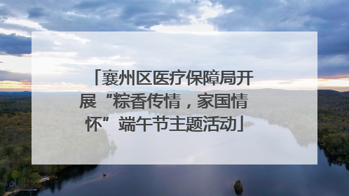 襄州区医疗保障局开展“粽香传情，家国情怀”端午节主题活动
