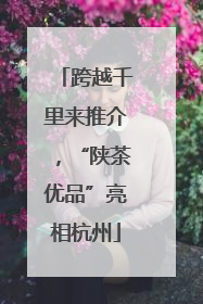 跨越千里来推介，“陕茶优品”亮相杭州
