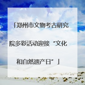 郑州市文物考古研究院多彩活动迎接“文化和自然遗产日”