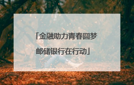 金融助力青春圆梦邮储银行在行动