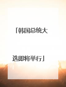 韩国总统大选即将举行