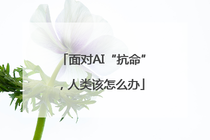 面对AI“抗命”，人类该怎么办