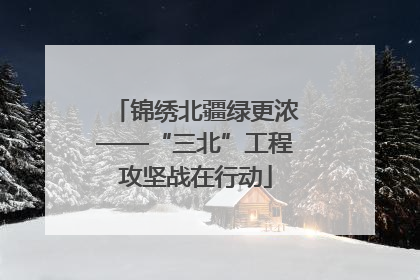 锦绣北疆绿更浓——“三北”工程攻坚战在行动