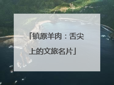 镇原羊肉：舌尖上的文旅名片