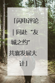 闪电评论｜同赴“友城之约” 共襄发展大计