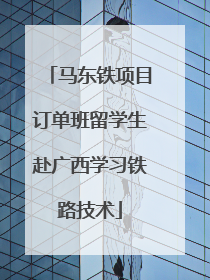 马东铁项目订单班留学生赴广西学习铁路技术