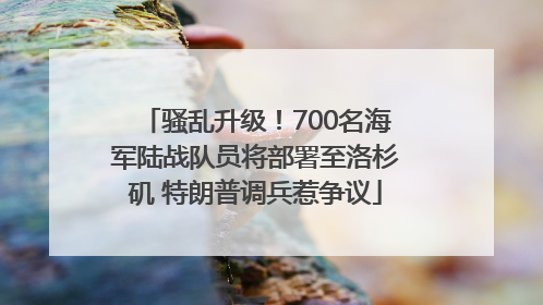 骚乱升级！700名海军陆战队员将部署至洛杉矶 特朗普调兵惹争议
