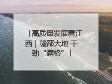 高质量发展看江西｜赣鄱大地 干劲“满格”