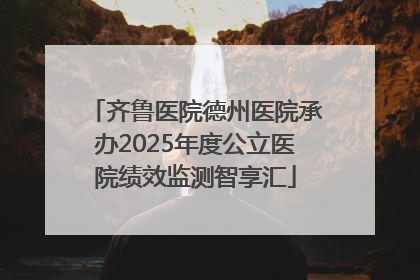 齐鲁医院德州医院承办2025年度公立医院绩效监测智享汇