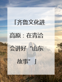 齐鲁文化进高原：在青洽会讲好“山东故事”