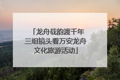 龙舟载韵渡千年 三组镜头看万安龙舟文化旅游活动