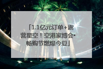 1.1亿元订单+露营星空！空港家博会▪畅购节燃爆今夏