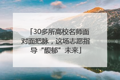 30多所高校名师面对面把脉，这场志愿指导“馥郁”未来