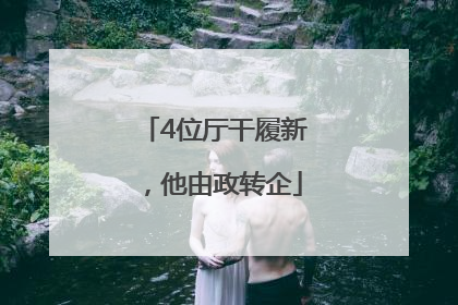 4位厅干履新，他由政转企