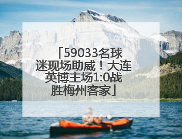 59033名球迷现场助威！大连英博主场1:0战胜梅州客家