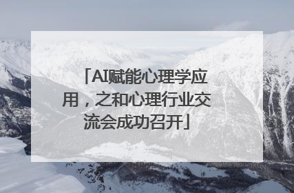AI赋能心理学应用，之和心理行业交流会成功召开